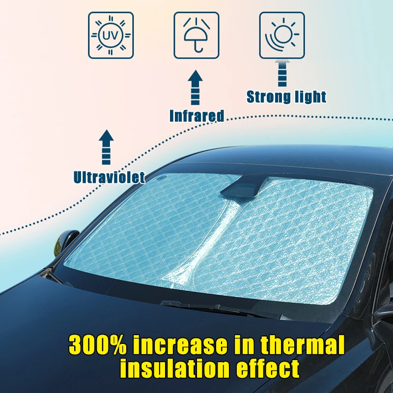 

Car Windshield Sun Shade Covers Accsesories Protection Cover Rain Protector Protect Sunshade Exterior Accessories Automobiles