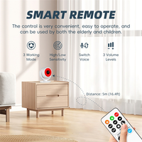 A003 Tuya Wifi Sound And Light Infrared Alarm Human Body Induction Detector Anti-Theft Alarm Infrared Detector Remote Control