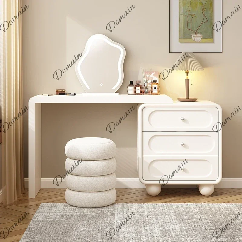 BXY Nordic White Vanity Tables Stool Wood Drawers Makeup Vanity Tables Bedroom Jewellery Schmink Tisch Furniture Makeup Vanities