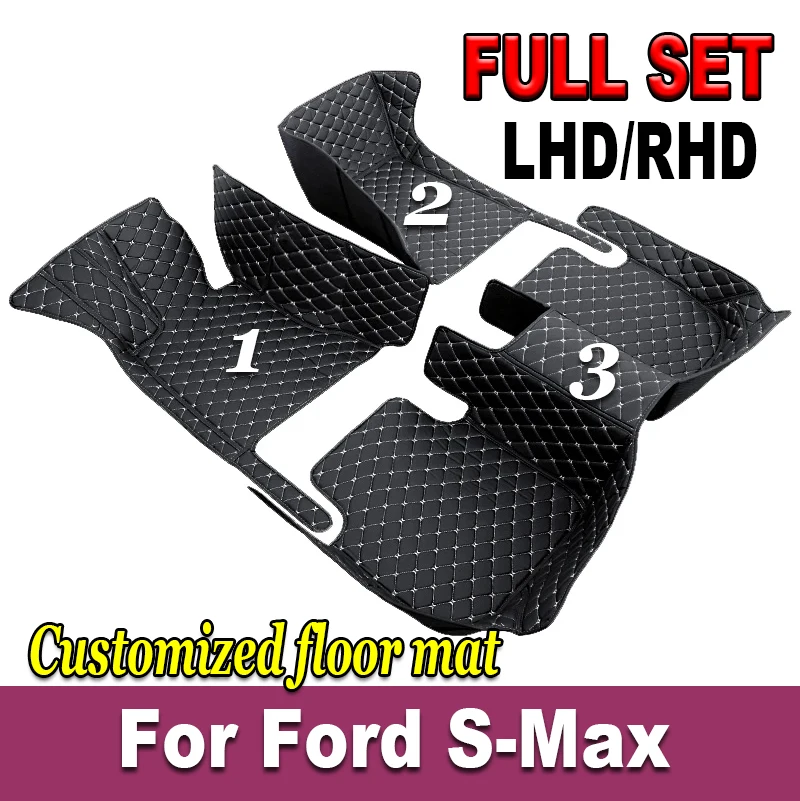 

Custom Car Floor Mats For Ford SMax S-Max Auto Carpets Foot Coche Accessorie