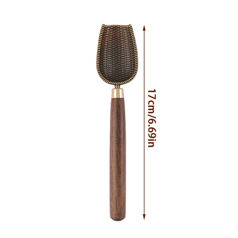 1pcs Tea Spoon Ebony Teaspoon Solid Wood Retro Creative Tea Shovel Tea KongFu Tea Ceremony Accessories Gift