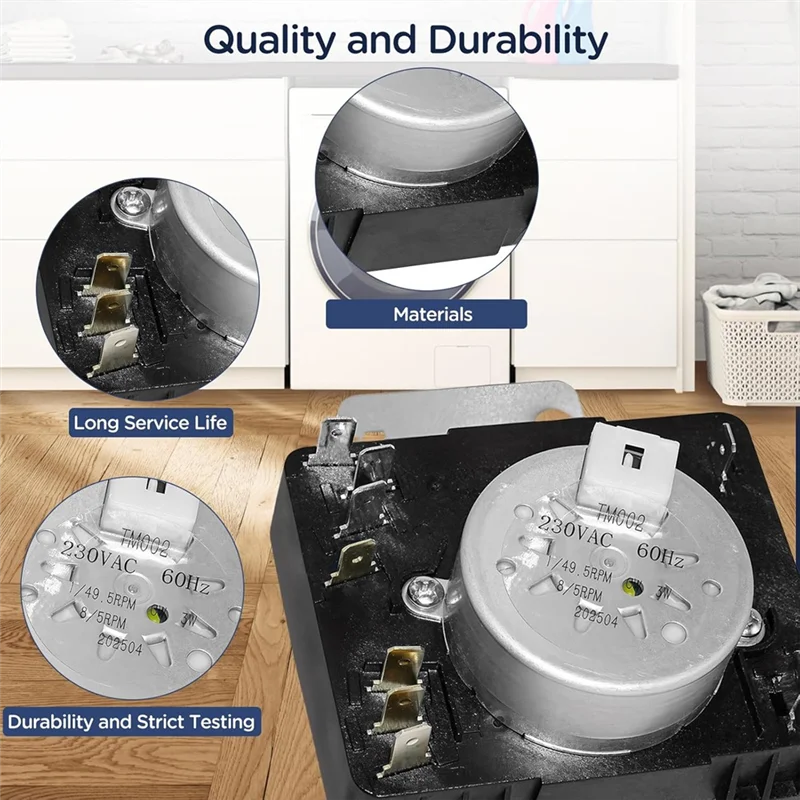 【شراء اليوم】لـ 4981088 AP7215858 PS17216594 W11566735 W11685947 مؤقت مجفف بديل لـ Maytag MED4500MW0 YMED4500MW0