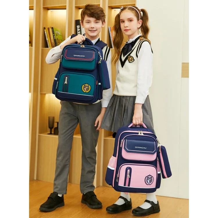 Primary Girl Boy Fashion Cool Simple Large Capacity Backpacks 2022 New Children Korean Style Breathable Schoolbags All-match Hot