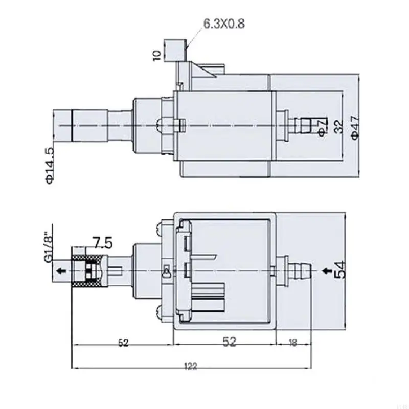 U0DE с низким шумом насоса всасывающий насос Всасывающий насос Электромагнитный насос Текстура железа, подходящая для гладкого с