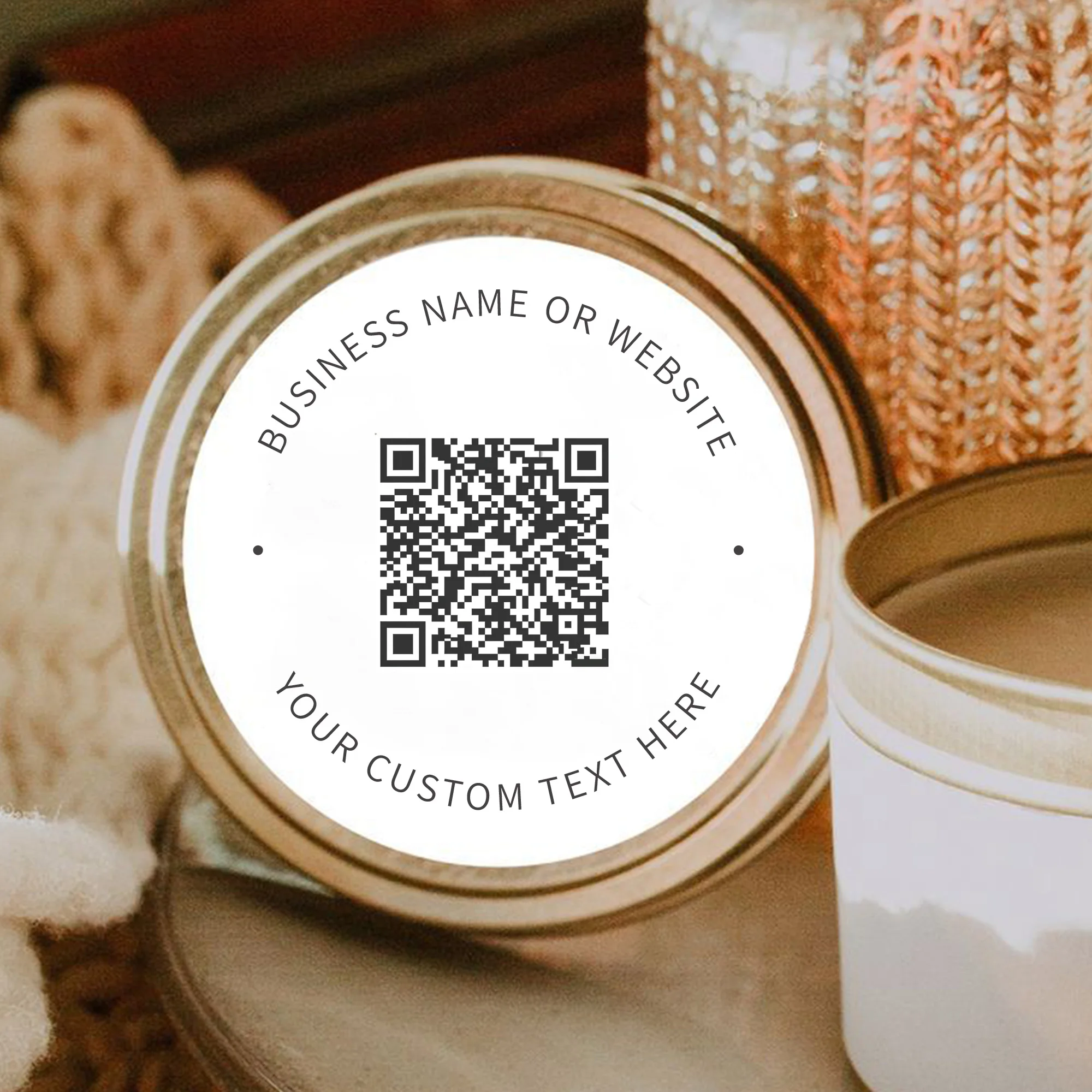 ملصقات مخصصة برمز الاستجابة ال - مراجعة Label Sticker Round وسعره