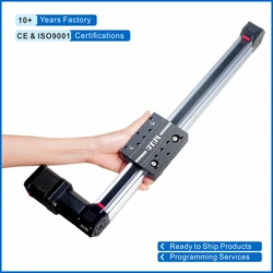 High Speed Linear Motion Long Stroke Double Axis Thin Slide Belt Driven Rail Guide