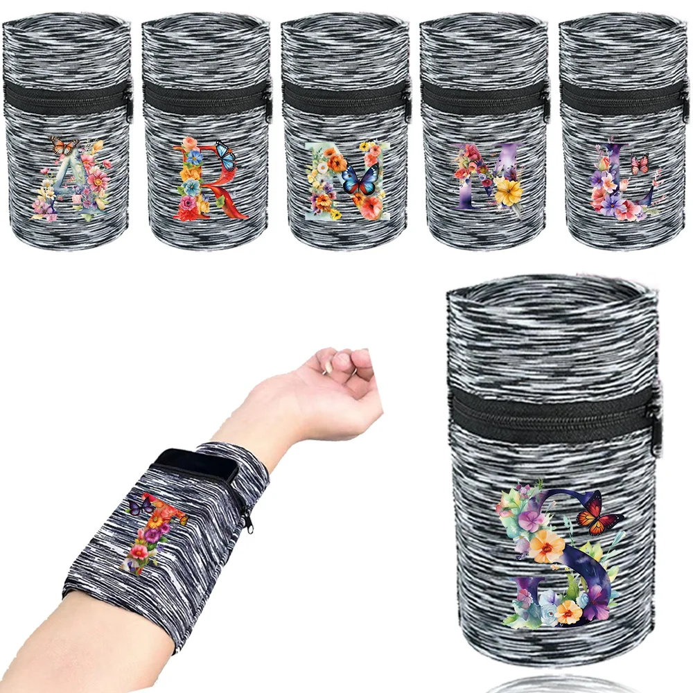 Sports Wristband Bags Wrist Protector Running Sport Safety Grey Series Support Brace Wrap Wristband Butterfly Style Wrist Bag