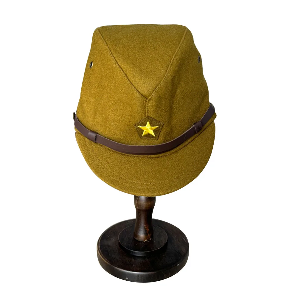 Sombrero militar japonés Segunda Guerra Mundial Réplica Lana Ala Ancha - imagen 3