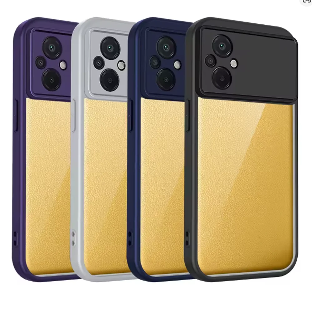 Capa para Xiaomi Poco M4, Capa para Telefone POCO M5, Capa para Poco M4 M5 5G, Capa Protetora com Amortecimento de Ar, Bumper de Silicone à Prova de Choque, Capa Traseira Transparente Fosca Dura