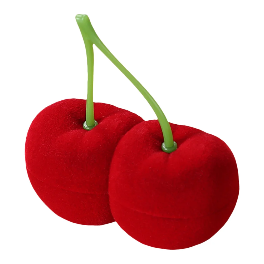 صندوق مجوهرات كرز الوبر ذو سطح أملس صندوق تخزين الأقراط لمنظم المجوهرات بجانب السرير ومنظم الأقراط الرقيقة