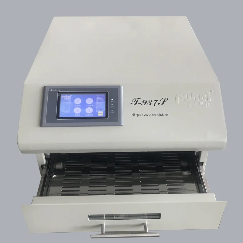 PUHUI Lead-Free Reflow Oven T-937S IR IC Heater BGA SMD SMT Desktop High Temperature Reflow Solder Oven Soldering Station
