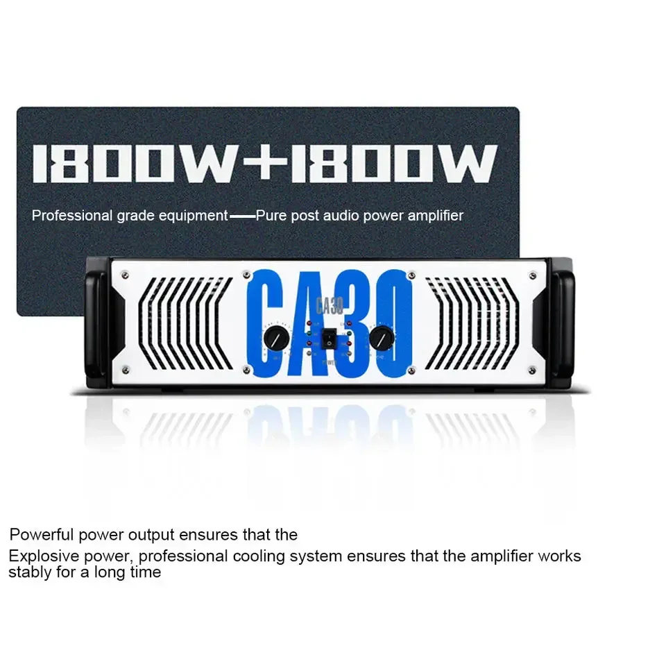 Biner CA30 3U 1800W 2 Professional Power Amplifier for Stage Performance Concert Conference KTV Party