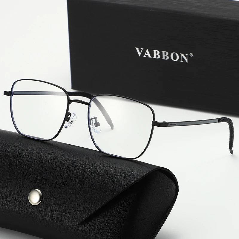 

Vabbon Модные новые мужские очки с защитой от синего света, простые деловые модные офисные простые очки для путешествий, рыбалки и вождения, подарок премиум-класса 9048