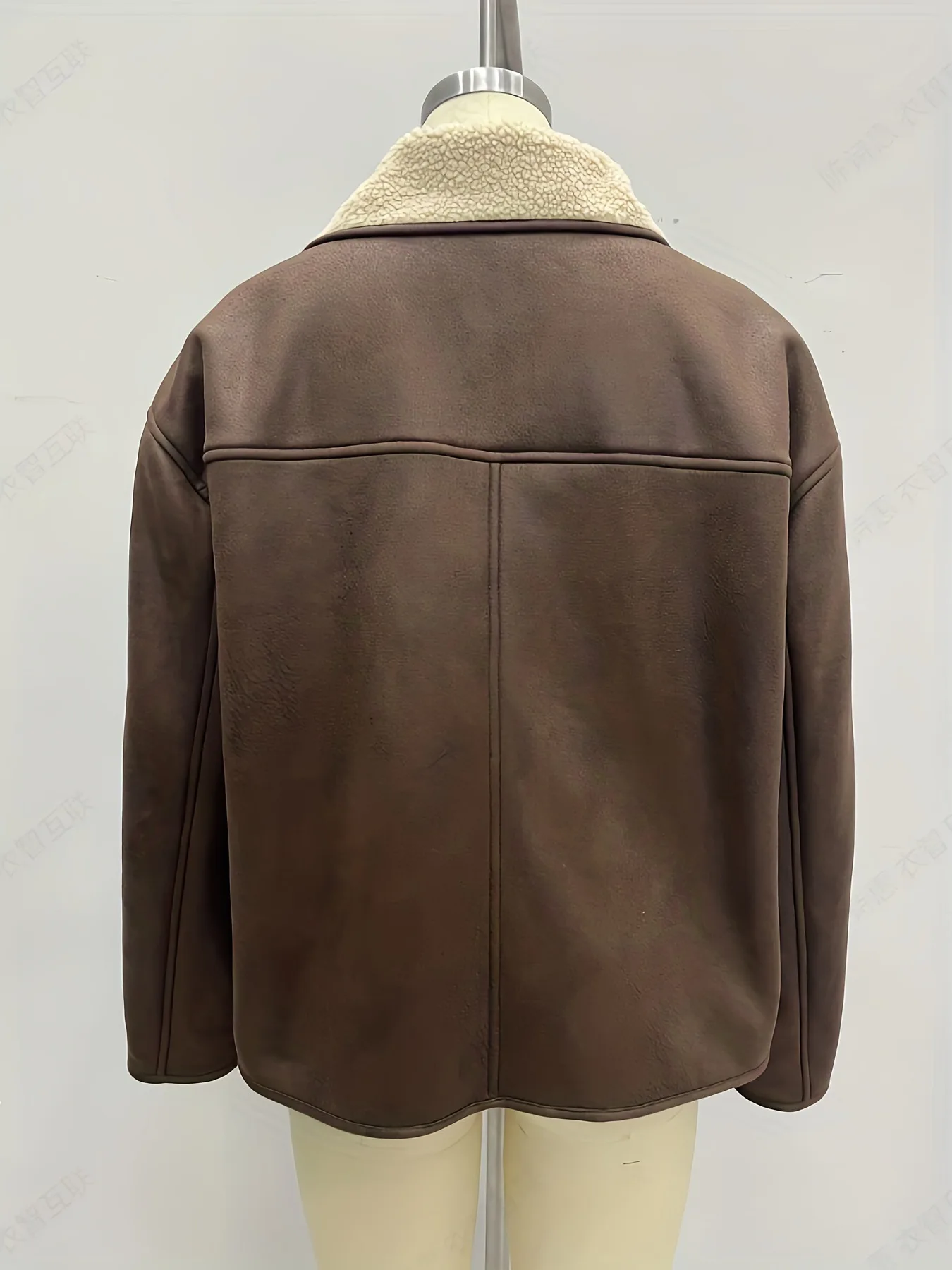 2025 Autunno/Inverno delle nuove donne francese elegante caldo colletto di lana moda doppia faccia pelliccia giacca di un pezzo abbigliamento femminile