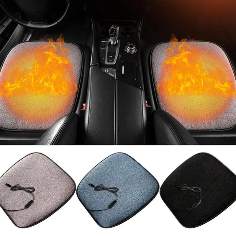 

5V 12W Auto USB Electry Heating Seat Pad With Thermostat Warm Heated Seat Covers Car Interior Winter Car Heated Seat Cushion