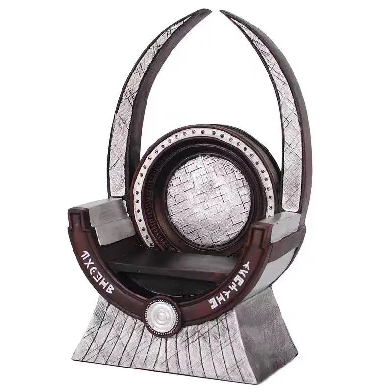 22 cm Infinity War Superheld Black Panther Leopard Troonstoel Action Figure hars standbeeld Model Toy Home Decor ornament cadeau