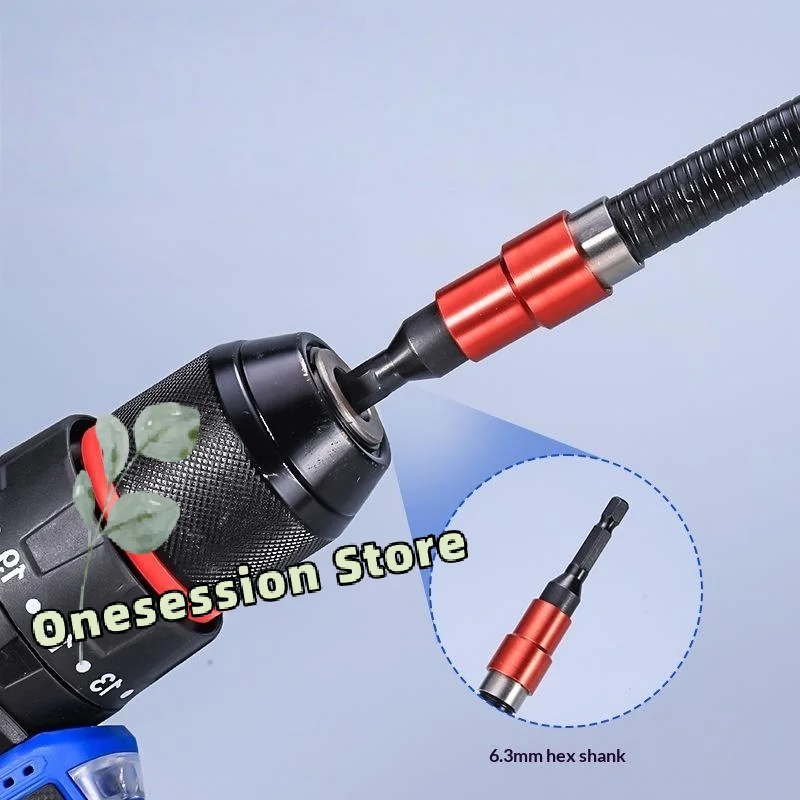 

1PC Hex Bit Compatible Flexible Magnetic Drill Extension Bendable Shaft for Hard-to-Reach Spots with 360° Rotation Feature