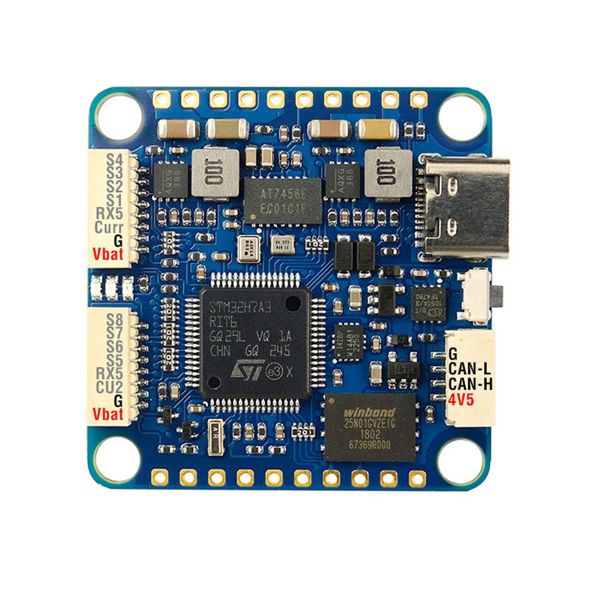 Matek MATEKSYS H7A3-SLIM STM32H7A3RIT6 وحدة تحكم في الطيران المدمج في ICM42688P 2 ~ 8S يبو ل RC FPV طويلة المدى سباق بدون طيار