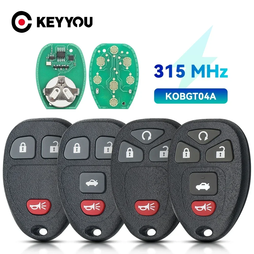 

KEYYOU для Chevrolet Captiva HHR Uplander Pontiac Монтана SV6 Сатурн реле Buick Terraza дистанционный Автомобильный ключ KOBGT04A 315 МГц
