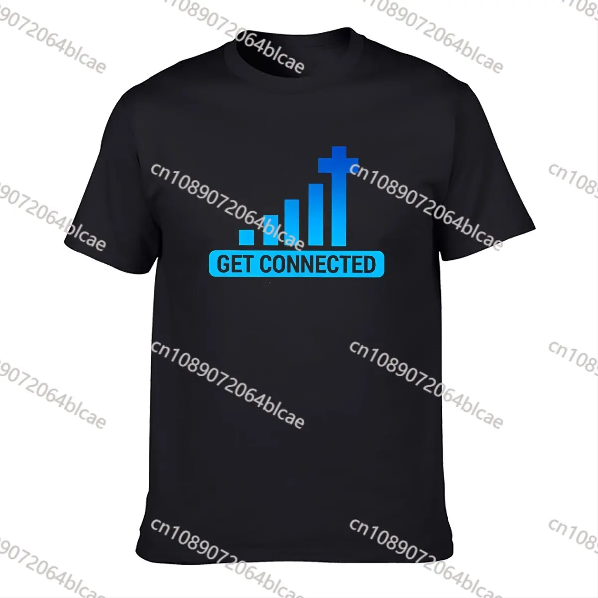 2024 Summer Fashion Hot Sale Men T Shirt Get Connected Funny Jesus Religion God Wifi T Shirt Tshirt Men women Gift