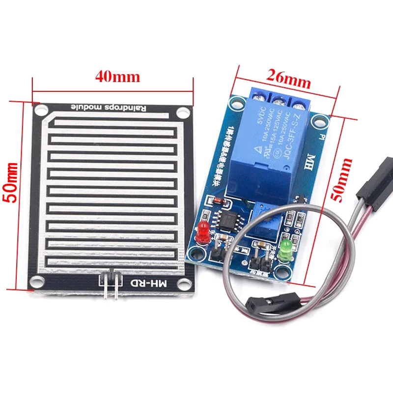 Snow Raindrops Detection Sensor Module Rain Weather Module Humidity For Arduino Relay Control Module Rain water sensor module