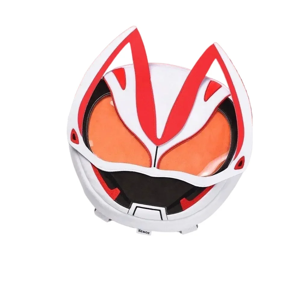 

37X36cm Genuine Kamen Rider Super Happy Pain Backpack Extreme Fox Mini Earphones Bags