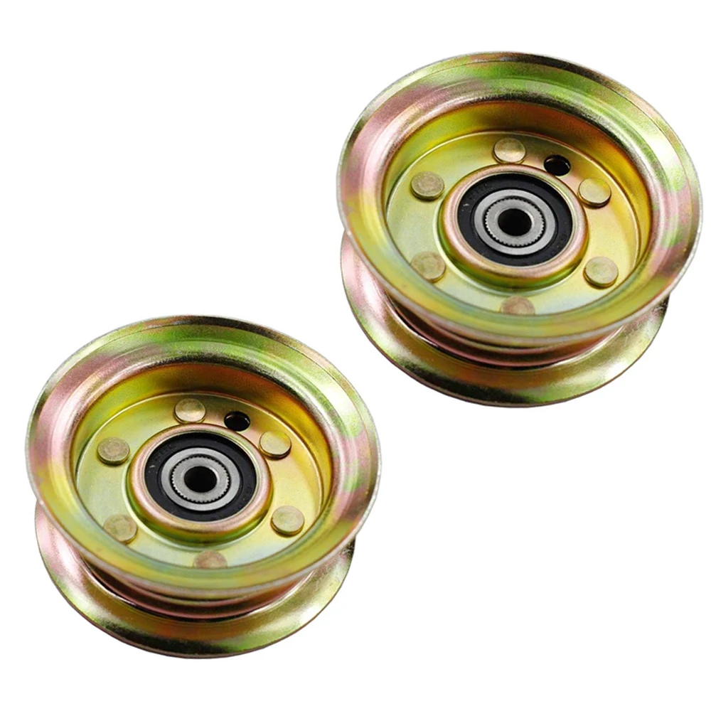 2Pcs Riding Mower Deck Idler Pulley 3/8 Inch Bore Replace 756-04129C 956-04129 Lawn Garden Tool Parts