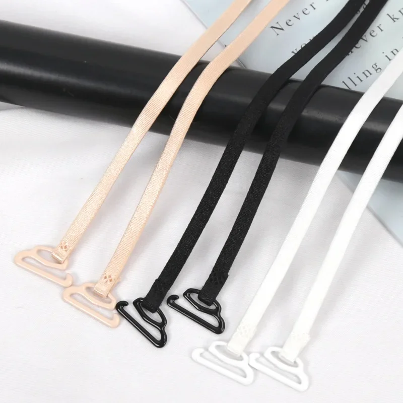 New 5mm Portable Elastic Nylon Bra Straps Women Thin Spaghetti Strap Underwear Accessories Invisible Shoulder Non-slip Bra Strap