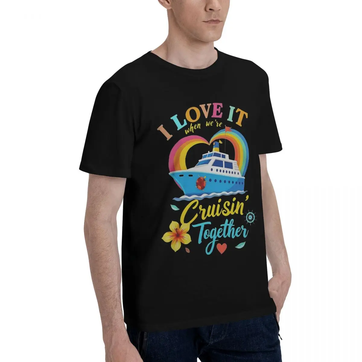 Cruise Together Rainbow Sports Top tee Activity competition Kemp premium High grade USA Size