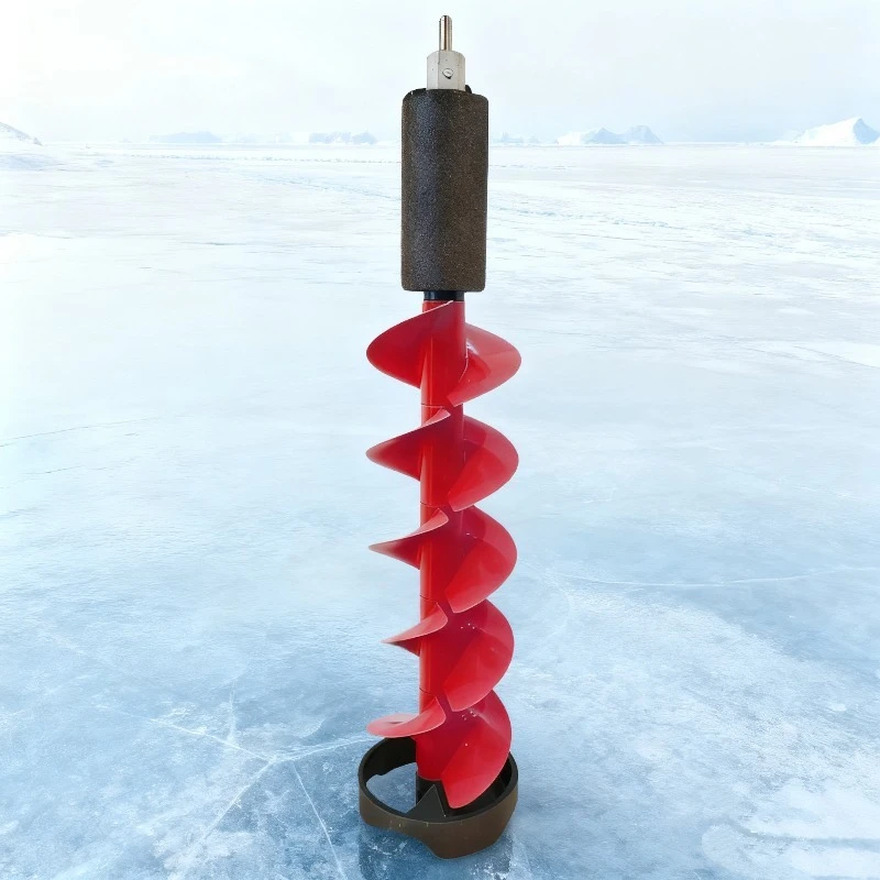Ice drill drilling bit floating nylon double fan leaf winter fishing ice drill opening winter fishing artifact electric icedrill