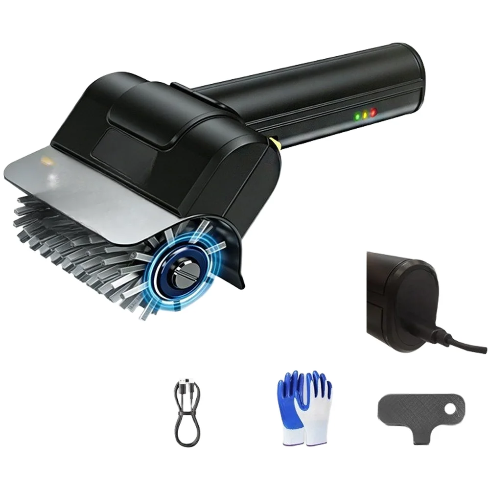 Wireless Grill Cleaning Brush Barbecue Usb Rechargeable Brush Electric Grill Brush 304 Stainless Steel Bristles