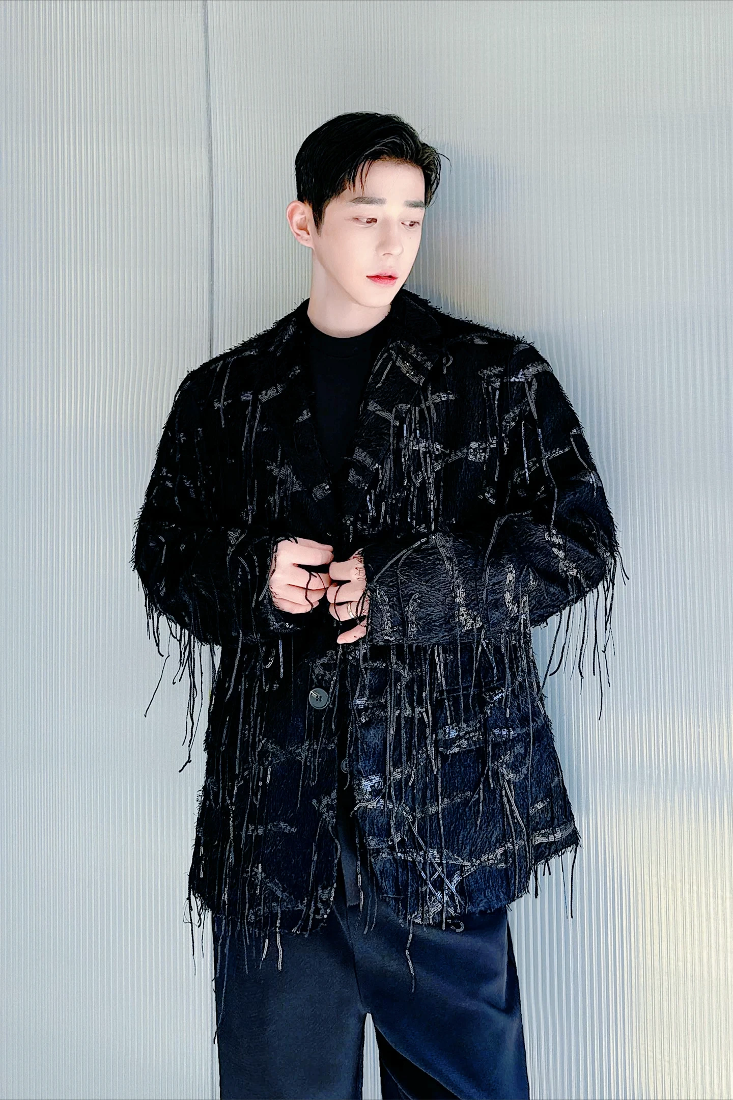 Main Character Energy Spring Autumn New Trendy Tassel Design Loose Casual Blazer for Music Festival Stage Y2K Unisex