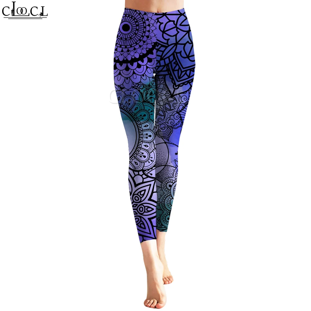 CLOOCL Pantaloni leggings da donna Pantaloni da yoga Legging senza cuciture Pittura ad acquerello Stampa 3D Pantaloni Harajuku moda Autunno Nuovo