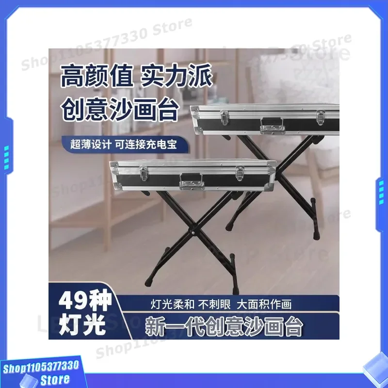 DIY Colored Sand Art Table Kit for Adults Beginners Handmade Performance Light Box Machine Creative Drawing Toy Gift Set