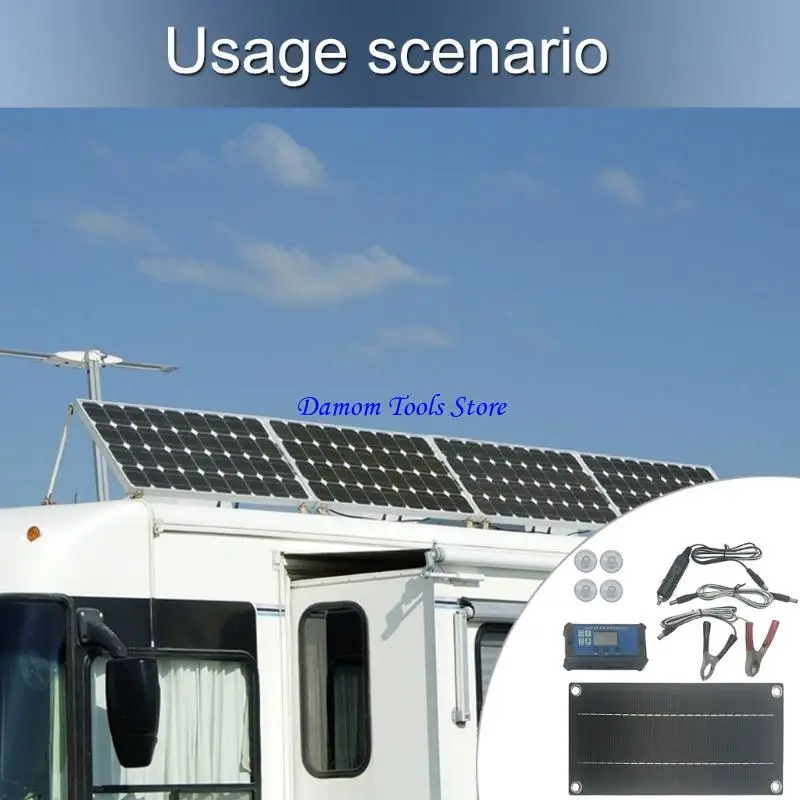 57BE Solar Epoxy Panel Polysilicon Board 600W 100A Solar Panel with Wire Easy to Use