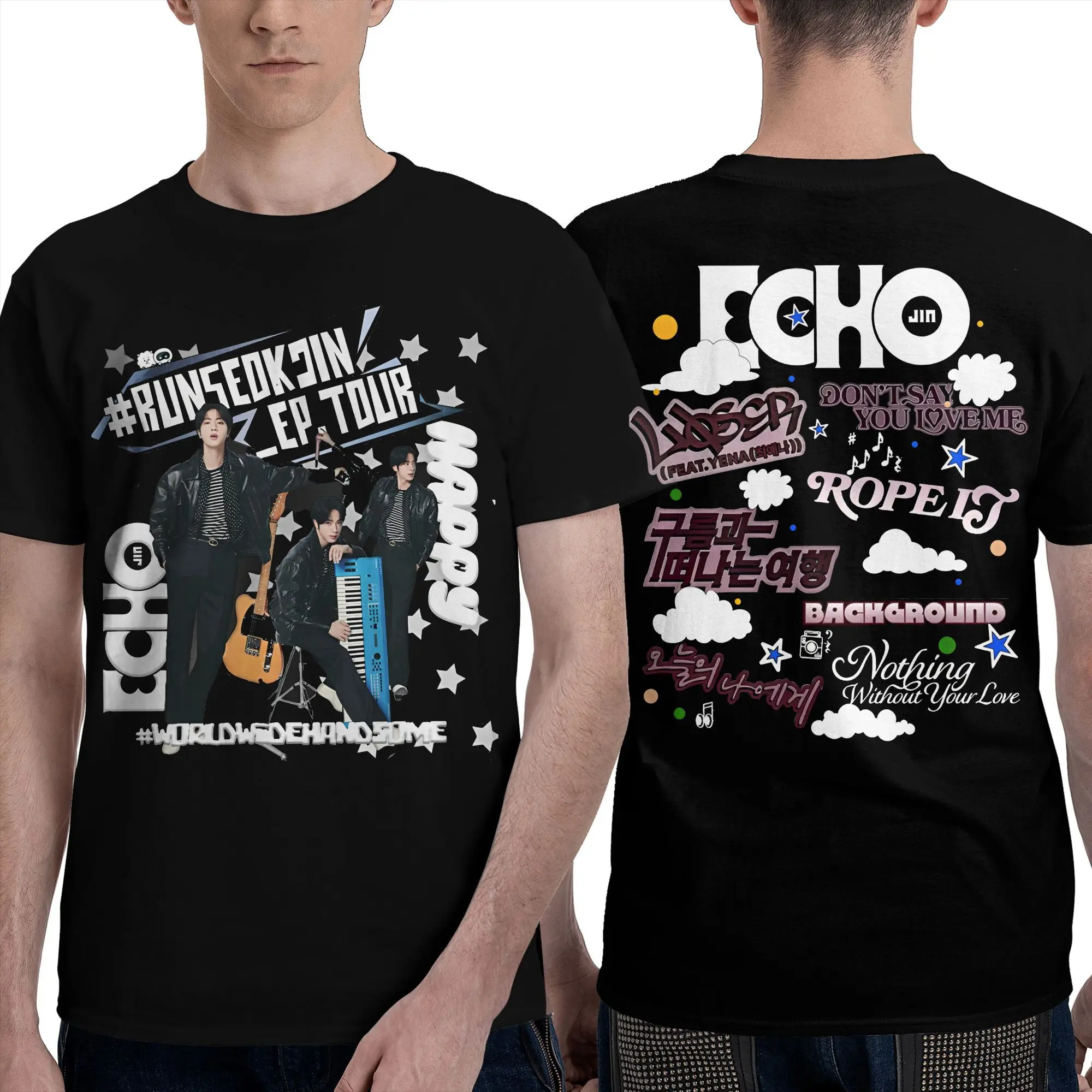 

Unique Jin Runseokjin EP Tour 2025 concert kpop T Shirt Men Women's Pure Cotton Tee Shirt Gift Idea Clothing