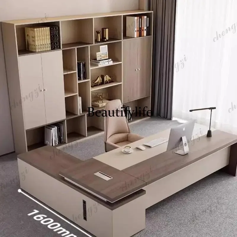 F4567 Brown Designer Executive Office Desk Luxury Strong Luxury Modern Office Desks Standing White Escritorios De Ordenador