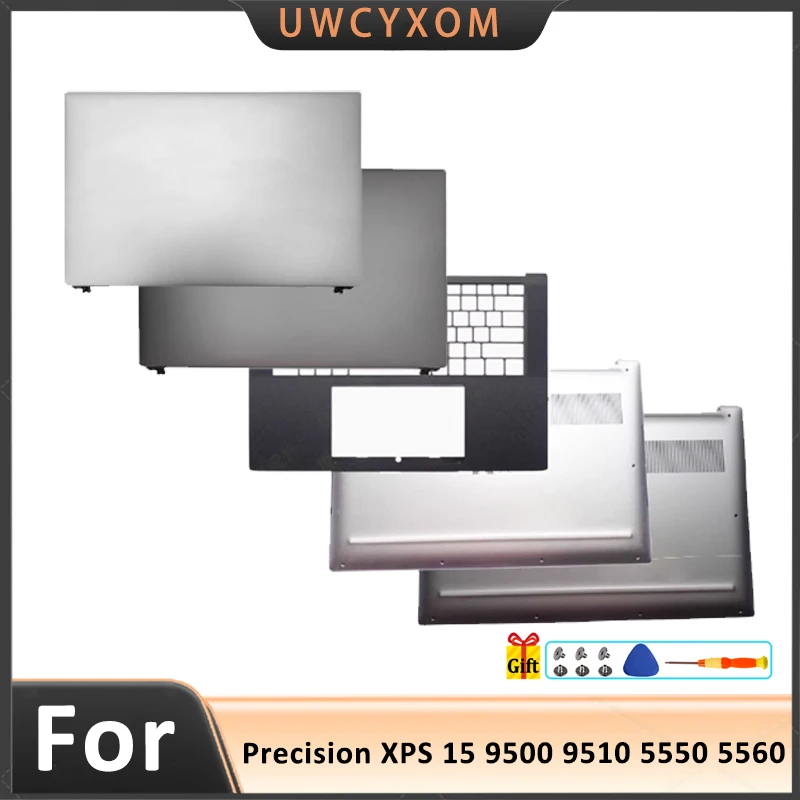 

98% новый сменный чехол для Precision XPS 15 9500 9510 5550 5560, задняя крышка ЖК-дисплея/подставка для рук/нижний корпус