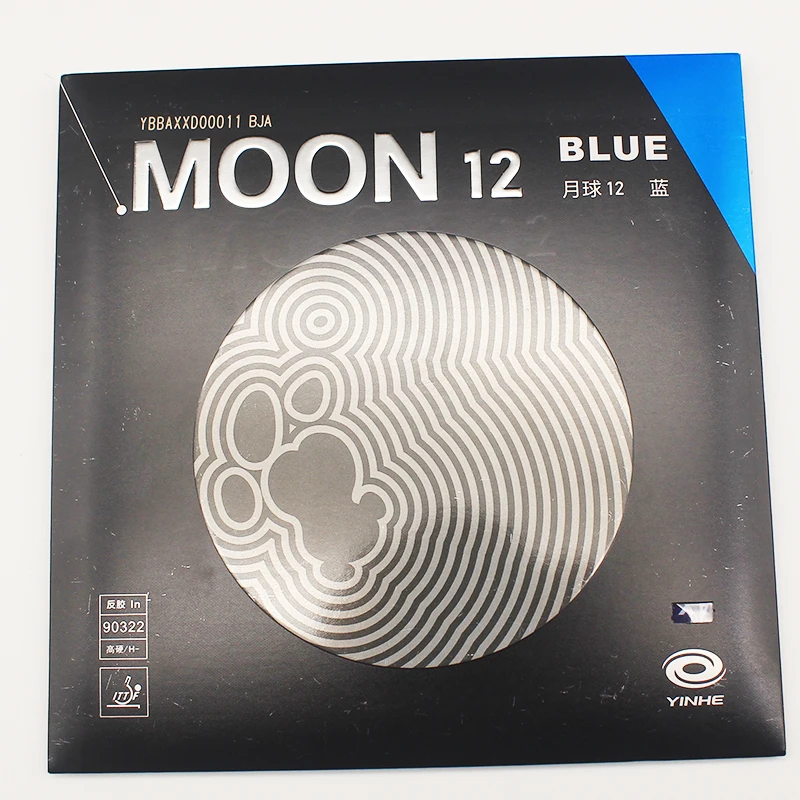

YINHE moon12 синяя резиновая накладка для настольного тенниса, высокоэластичная, не липкая, шипы в задней руке, ракетка для пинг-понга отличаются max tense