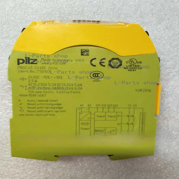 

1 шт. новое реле безопасности S3 24 В постоянного тока 2 Н/О 750103 абсолютно новое оригинальное пятно Plc