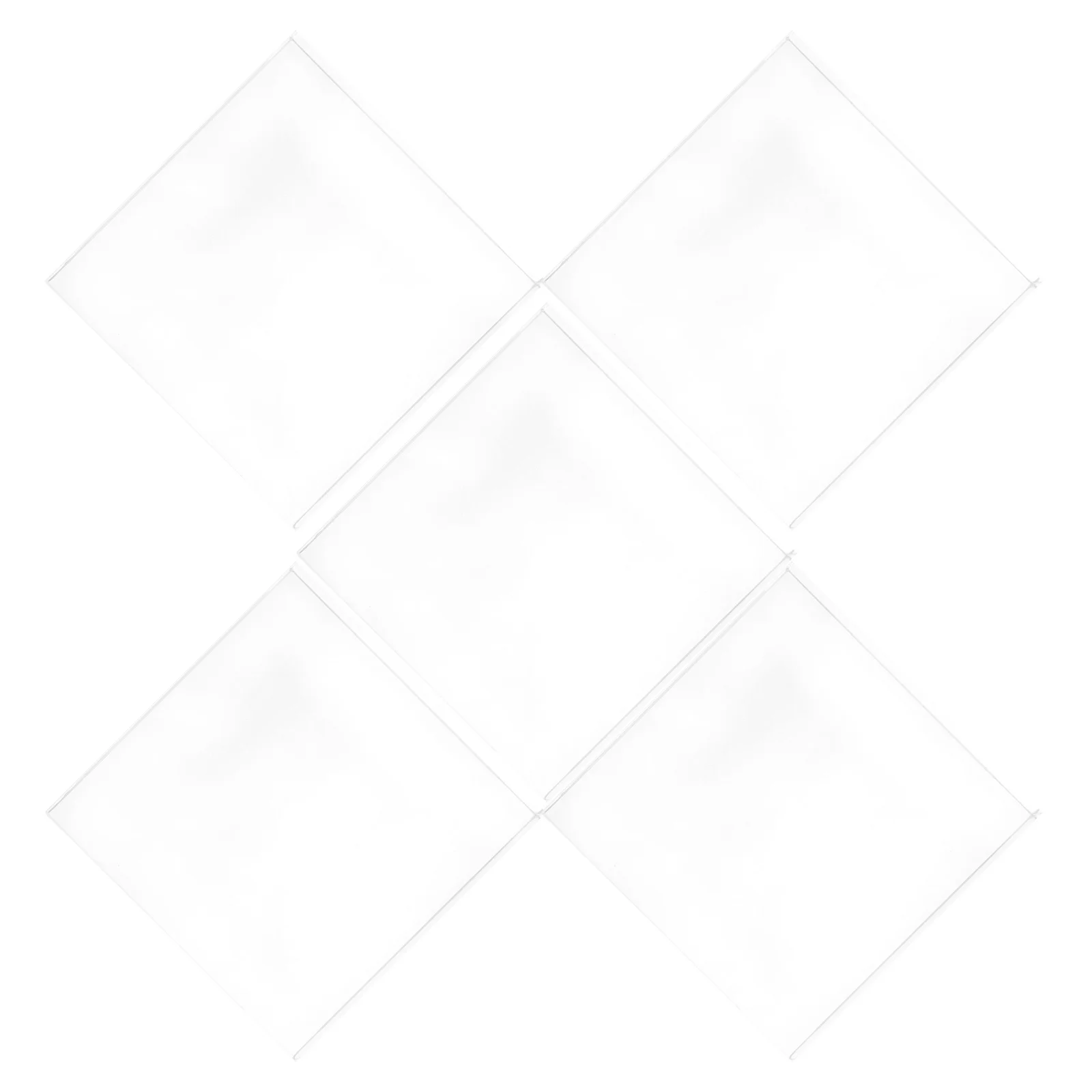 

5Pcs Acrylic Display Block Transparent Square Jewelry Display Base Organizer for Rings Earrings Cosmetics Storage