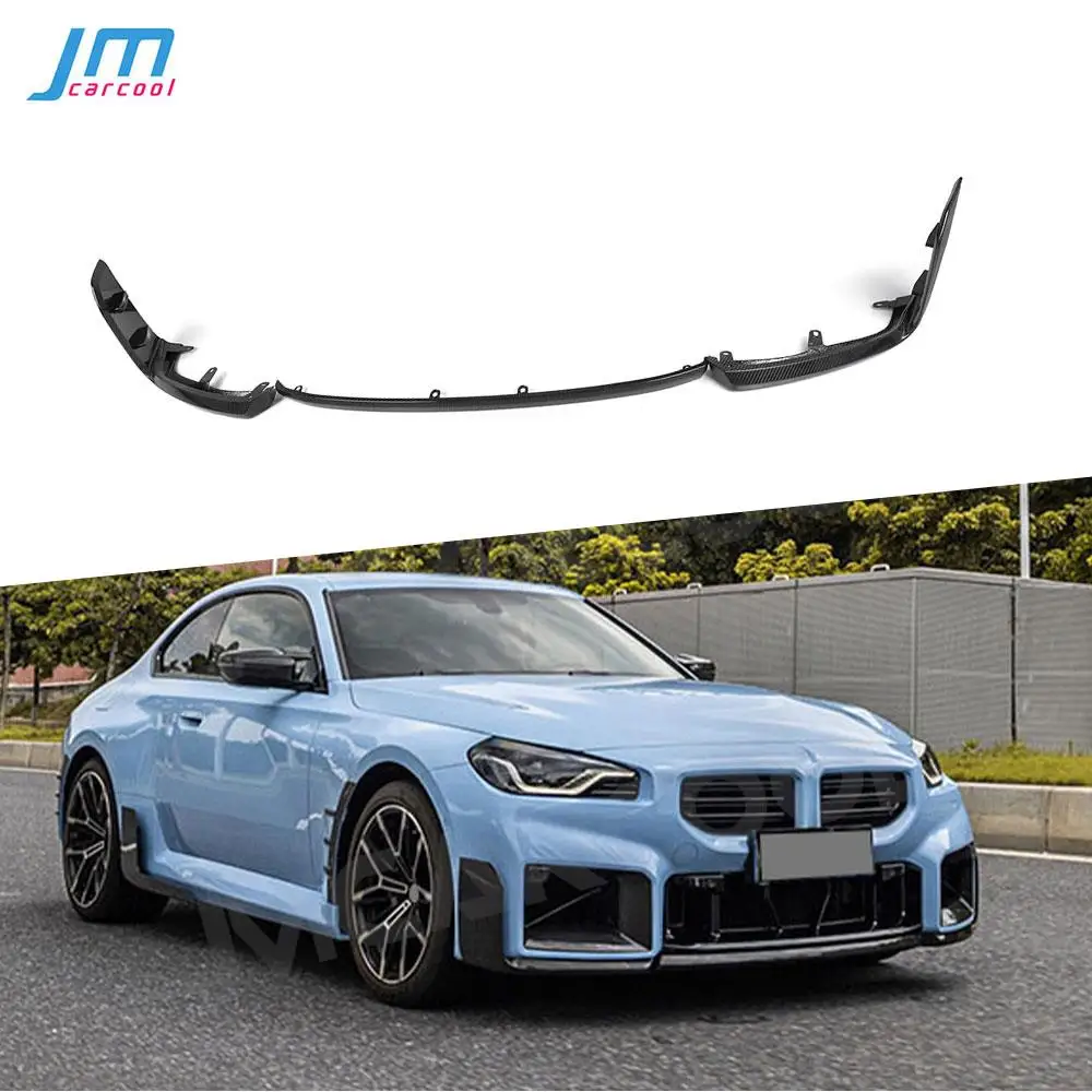 

Carbon Fiber Front Lip Spoiler Splitter BodyKits for BMW M2 G87 2023 + Car Head Bumper Chin Extension Cover Guard Car Styling