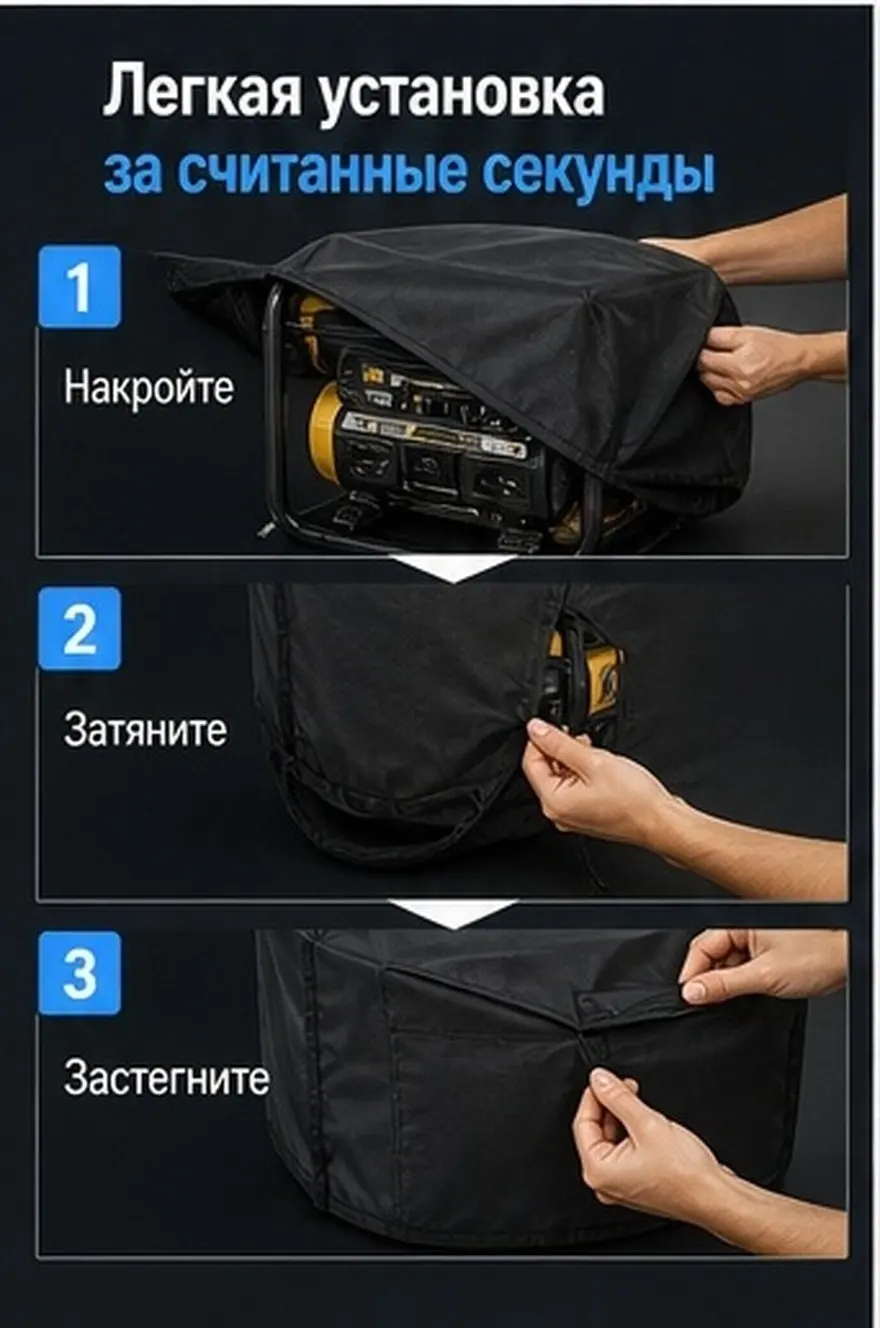 Protective Cover Small Generator Waterproof Outdoor Dustproof Heavy Duty Generator Storage Cover Universal Outdoor Protection