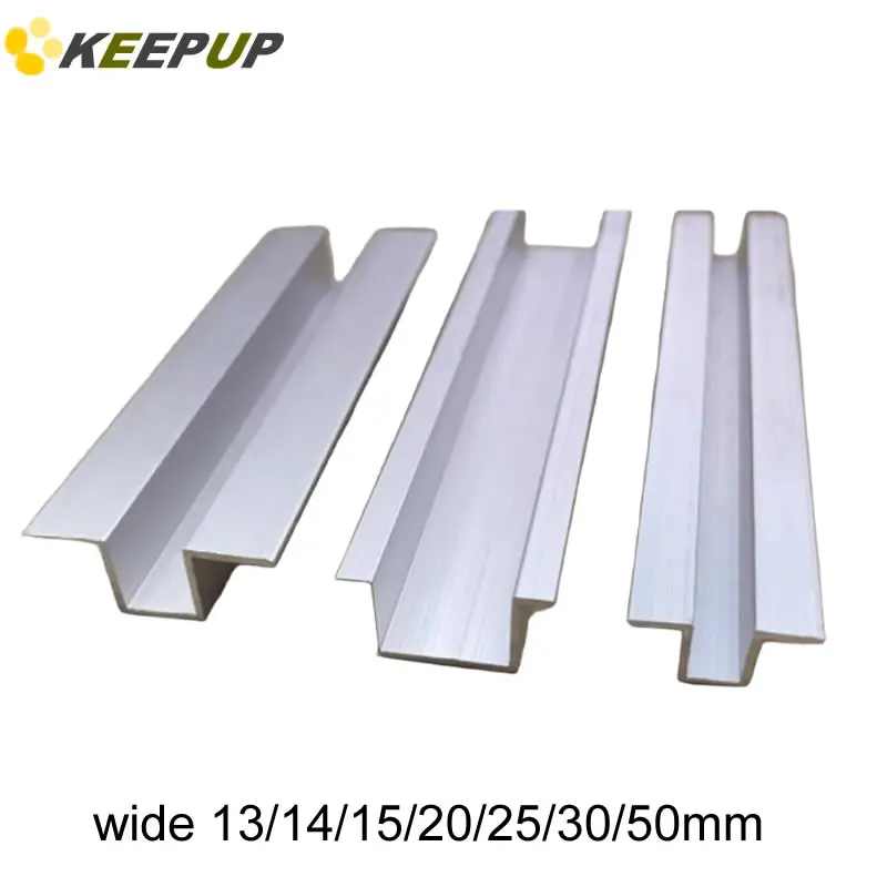 U Channel Shaped Aluminum with Edge Track Width 13-50mm Length 500mm Seam Decoration Strips for Cabinet Installation