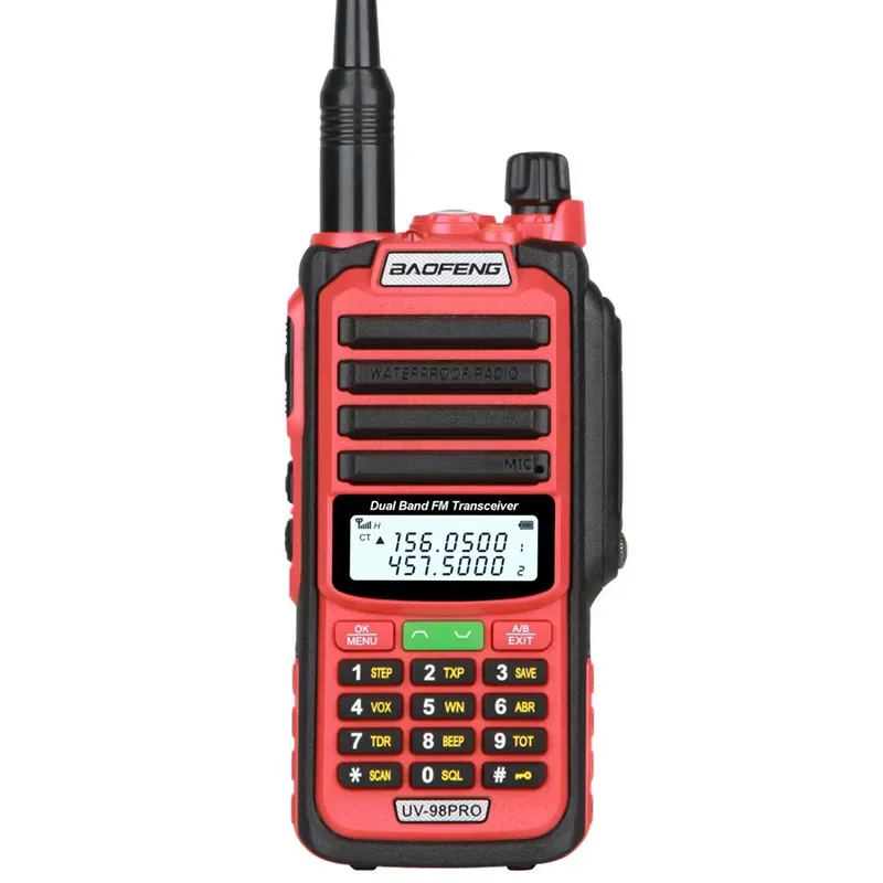 IP68 waterdichte baofeng walkie talkie UV98pro radio's twee-weg radio ham lange afstand professionele 100 km politie communicator amateur