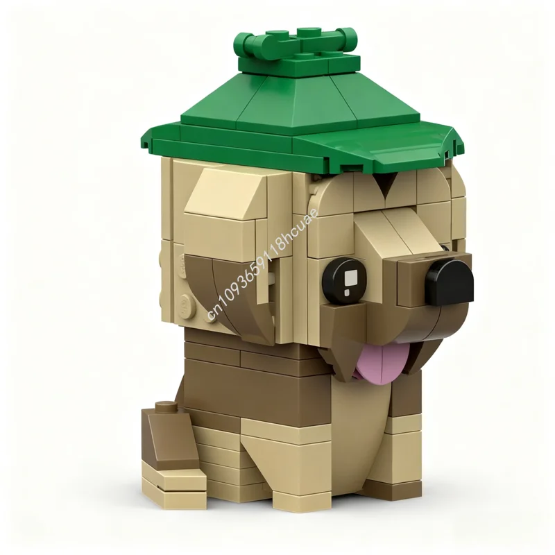 141pcs MOC Bloodhound Brickheadz Model Building blocks Architecture creative Brick toys Birthday Christmas gifts