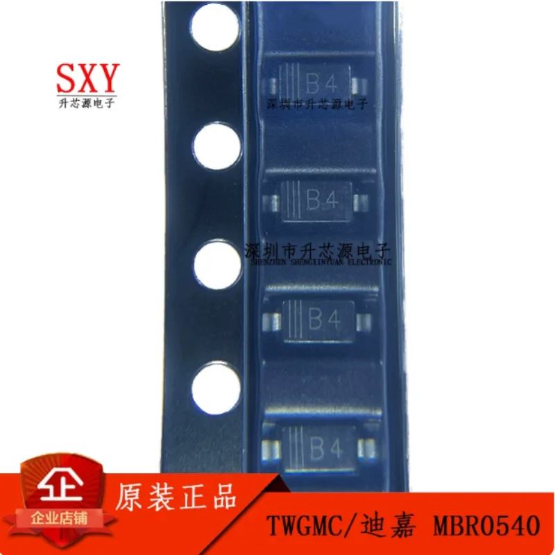 Original MBR0540 MBR0540T1G silk screen B4 SOD-123 TWGMC/Dijia Schottky diode