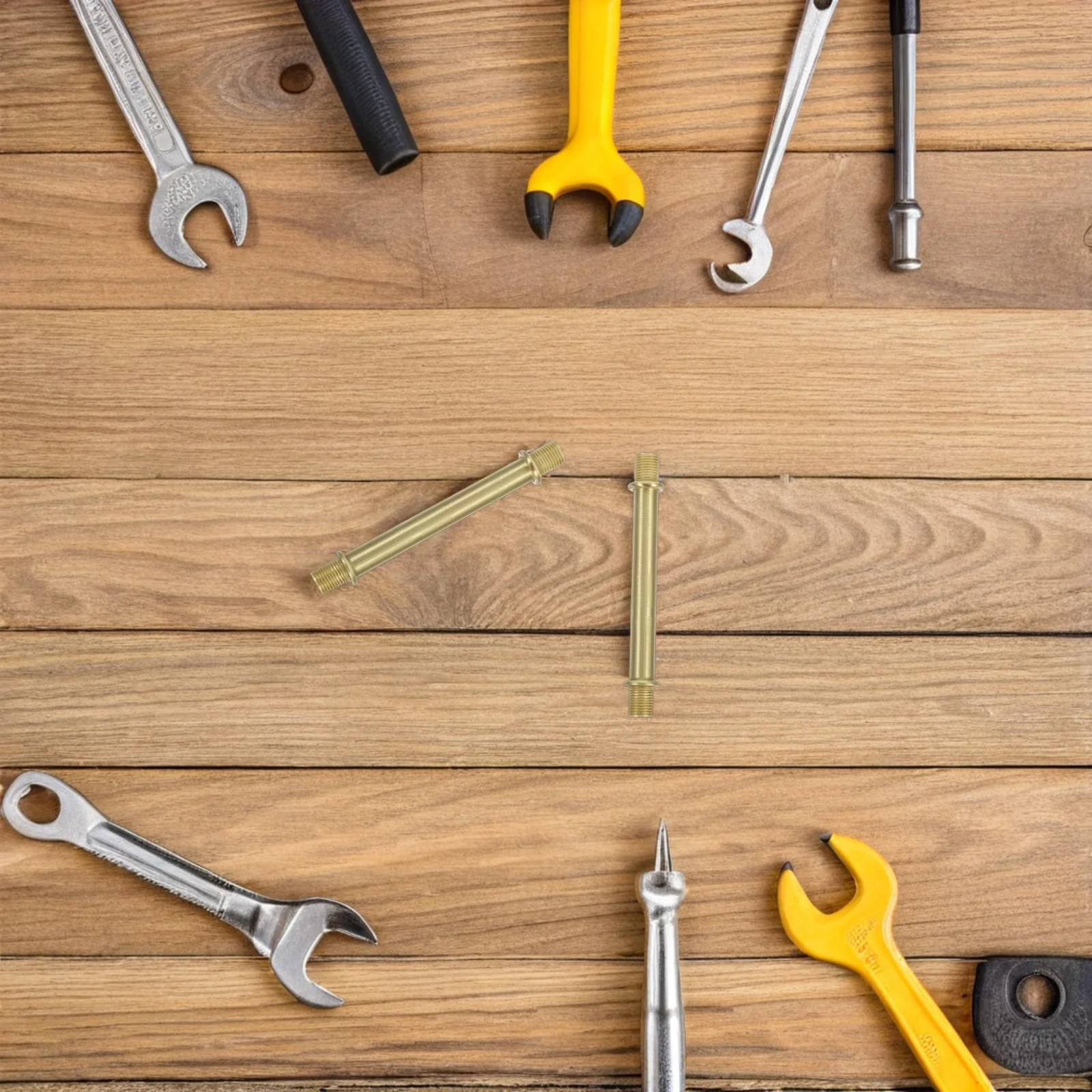 Wall Connector Tube: Straight Copper Rod 10Mm Threaded For Lighting Fixture Replacement Parts Pendant Lamp Fitting Table