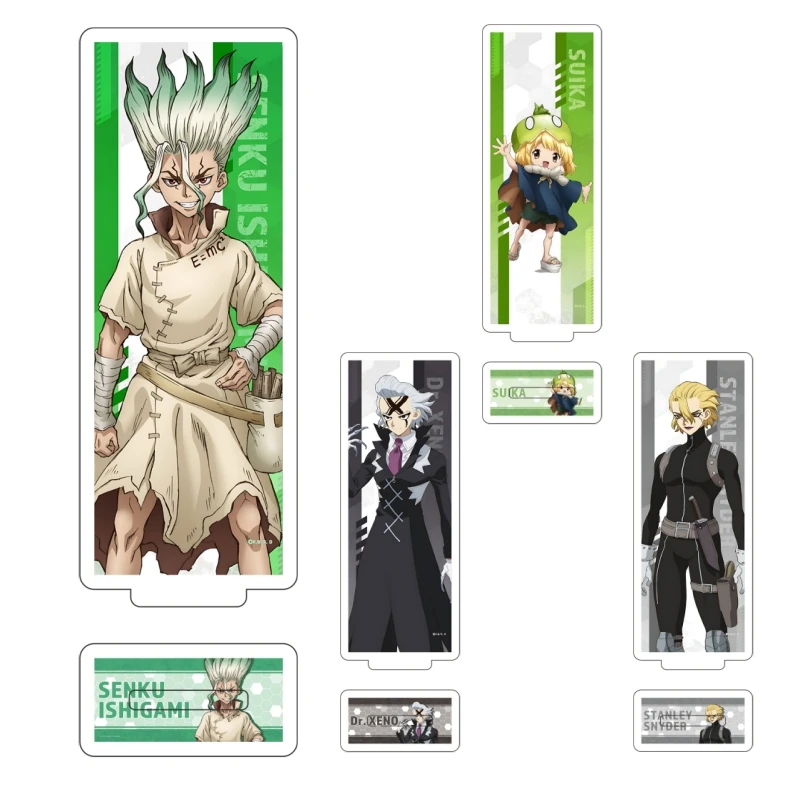 New series Dr. Stone 15cm Acrylic standing sign Desktop ornament Senku Taiju Oki Ruri Gokuraku Collecting accessories Fan gift