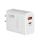 120W GaN Fast Charger PD USB-C Wall Charger Adapter For iPhone Samsung Laptop Tablet Universal Quick Charge EU US Plug